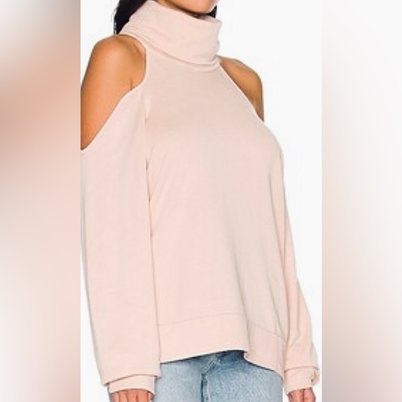 LANSTON || Porter Cold Shoulder Pullover in Blush - SZ XS ✨NEW W/ TAGS✨ - Picture 10 of 12